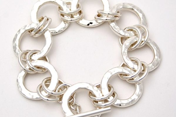 Silver chunky bracelet